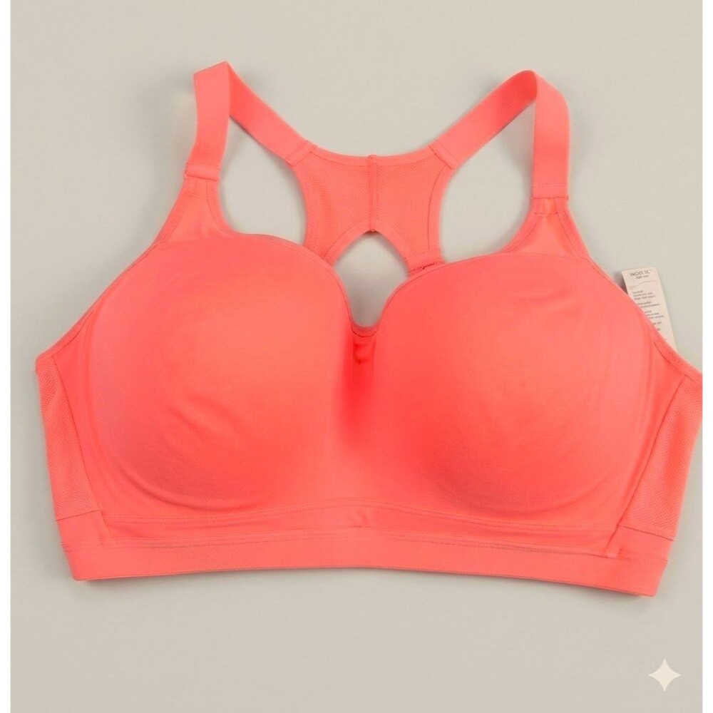 38DDD Victoria's Secret VSX Incredible Max Support Sports Bra Underwire Coral